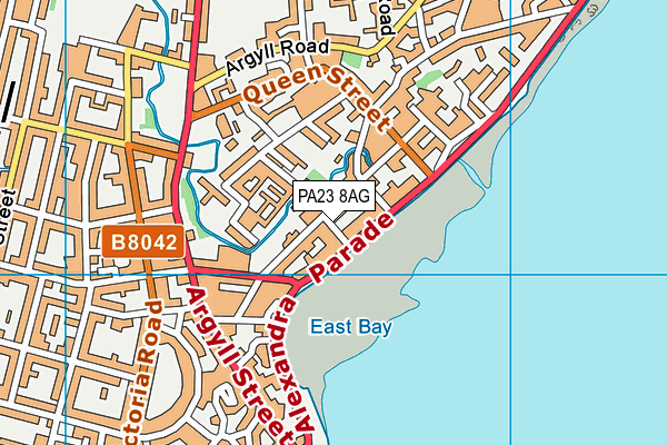 PA23 8AG map - OS VectorMap District (Ordnance Survey)