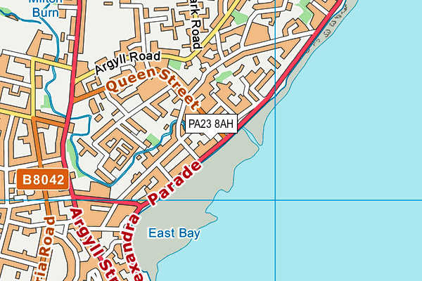 PA23 8AH map - OS VectorMap District (Ordnance Survey)