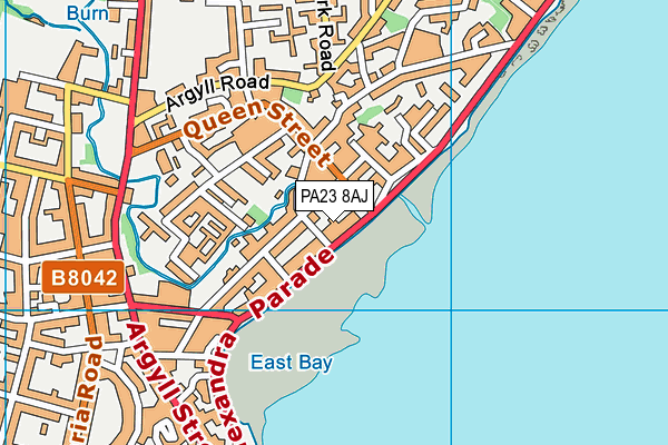 PA23 8AJ map - OS VectorMap District (Ordnance Survey)