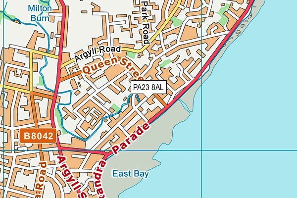 PA23 8AL map - OS VectorMap District (Ordnance Survey)