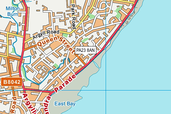 PA23 8AN map - OS VectorMap District (Ordnance Survey)