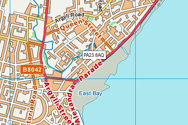 PA23 8AQ map - OS VectorMap District (Ordnance Survey)