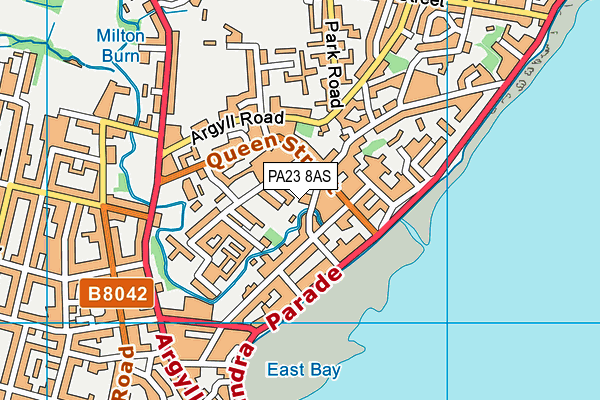 PA23 8AS map - OS VectorMap District (Ordnance Survey)