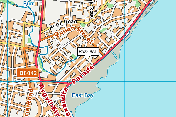PA23 8AT map - OS VectorMap District (Ordnance Survey)