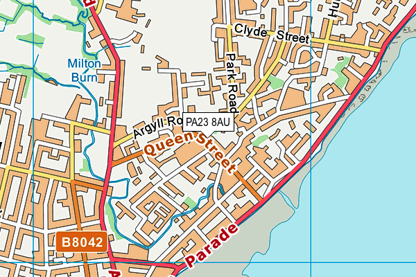 PA23 8AU map - OS VectorMap District (Ordnance Survey)