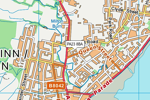 PA23 8BA map - OS VectorMap District (Ordnance Survey)