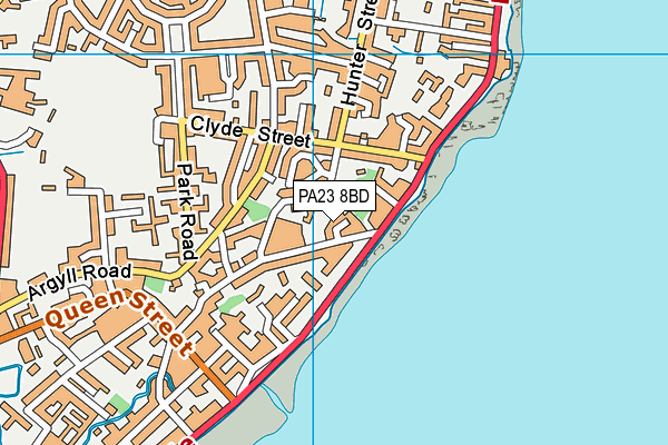 PA23 8BD map - OS VectorMap District (Ordnance Survey)