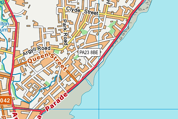 PA23 8BE map - OS VectorMap District (Ordnance Survey)