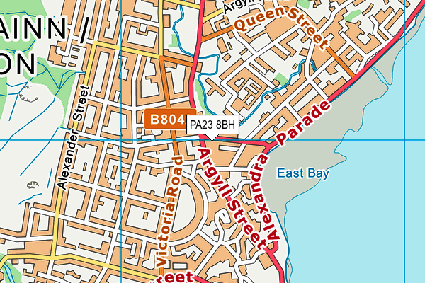 PA23 8BH map - OS VectorMap District (Ordnance Survey)