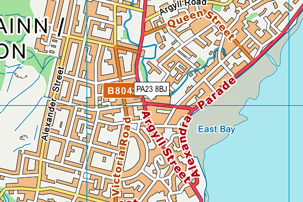 PA23 8BJ map - OS VectorMap District (Ordnance Survey)