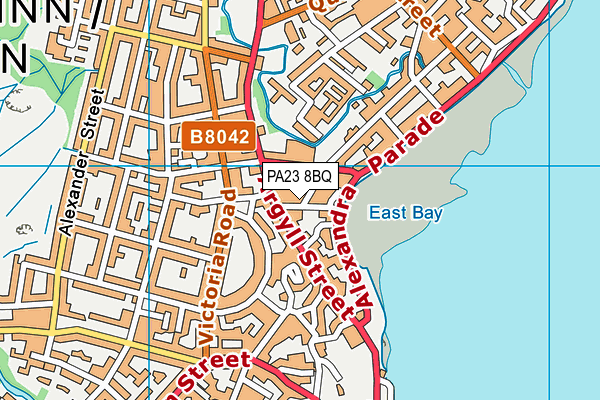 PA23 8BQ map - OS VectorMap District (Ordnance Survey)
