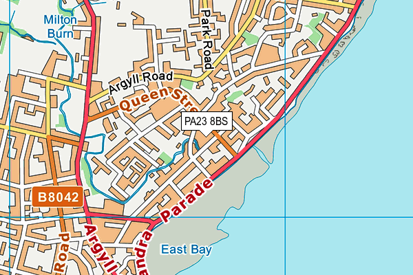 PA23 8BS map - OS VectorMap District (Ordnance Survey)
