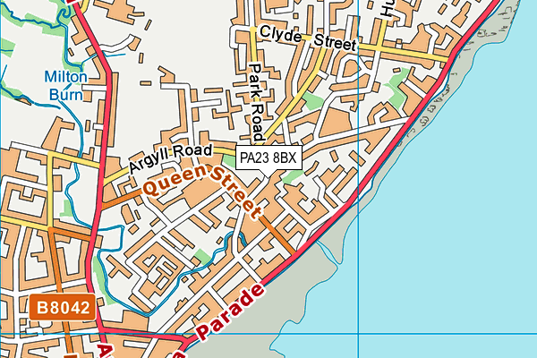 PA23 8BX map - OS VectorMap District (Ordnance Survey)