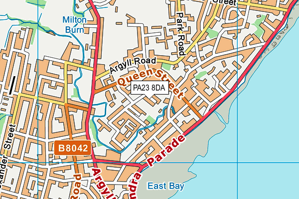 PA23 8DA map - OS VectorMap District (Ordnance Survey)