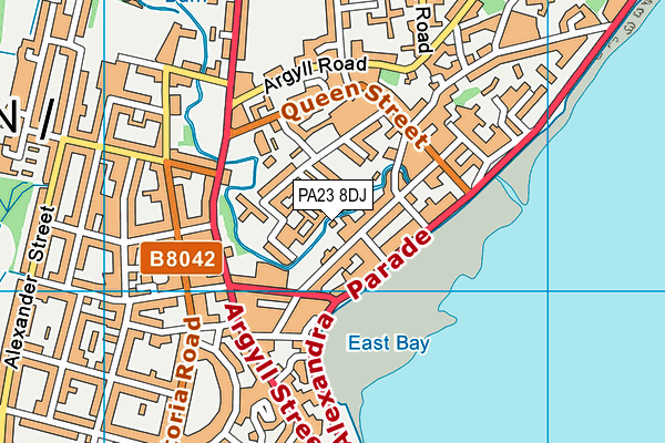 PA23 8DJ map - OS VectorMap District (Ordnance Survey)