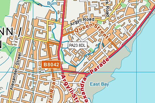 PA23 8DL map - OS VectorMap District (Ordnance Survey)