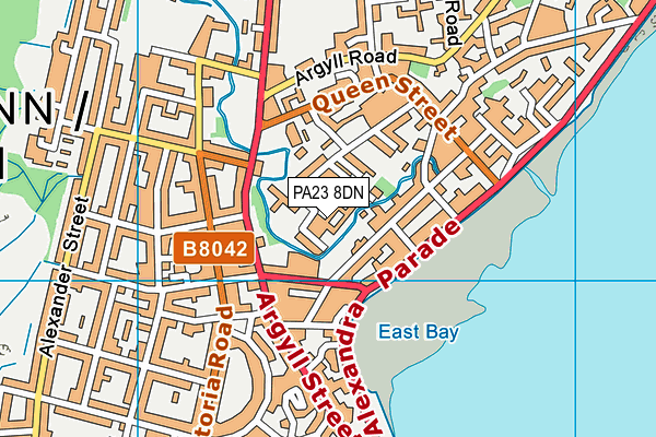 PA23 8DN map - OS VectorMap District (Ordnance Survey)