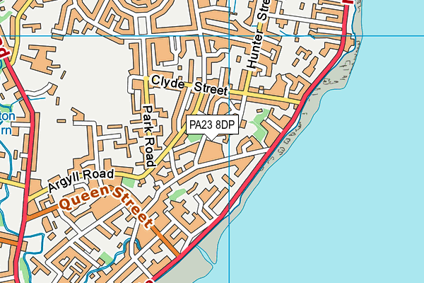 PA23 8DP map - OS VectorMap District (Ordnance Survey)