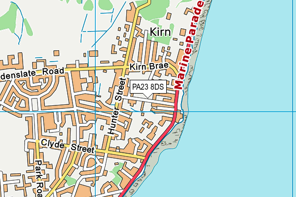 PA23 8DS map - OS VectorMap District (Ordnance Survey)