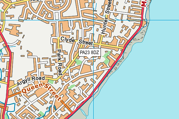 PA23 8DZ map - OS VectorMap District (Ordnance Survey)