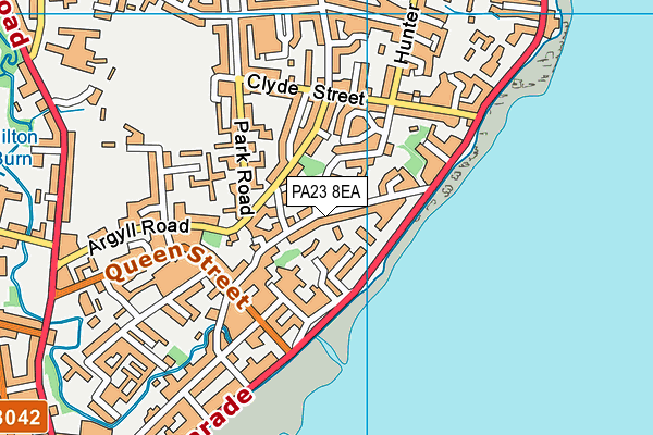 PA23 8EA map - OS VectorMap District (Ordnance Survey)