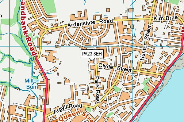 PA23 8EH map - OS VectorMap District (Ordnance Survey)