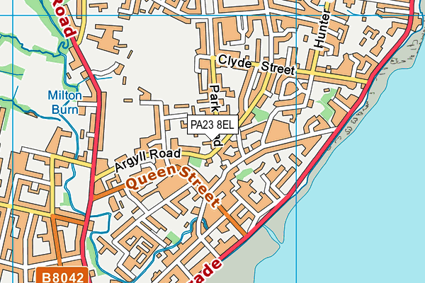 PA23 8EL map - OS VectorMap District (Ordnance Survey)
