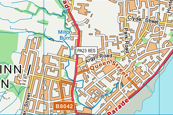 PA23 8ES map - OS VectorMap District (Ordnance Survey)