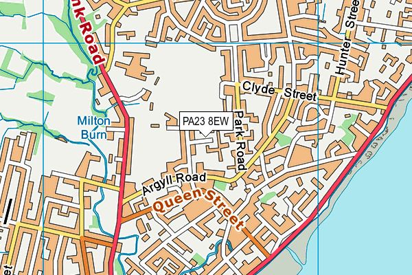 PA23 8EW map - OS VectorMap District (Ordnance Survey)