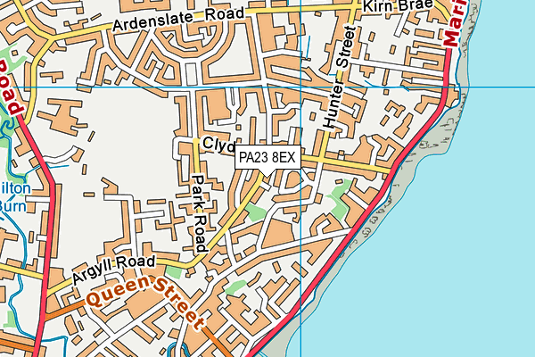 PA23 8EX map - OS VectorMap District (Ordnance Survey)