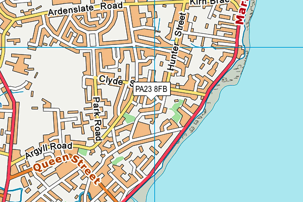 PA23 8FB map - OS VectorMap District (Ordnance Survey)