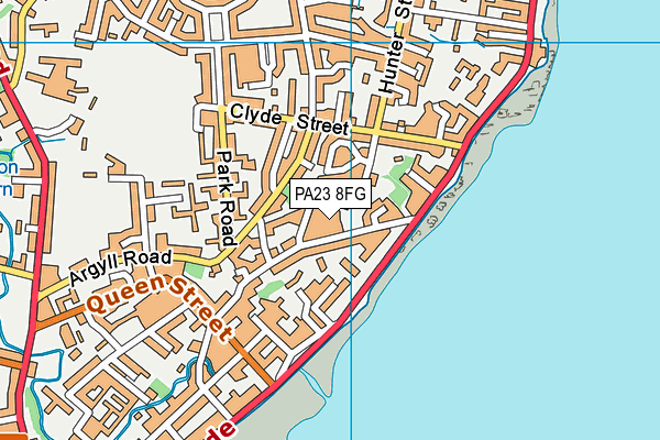 PA23 8FG map - OS VectorMap District (Ordnance Survey)