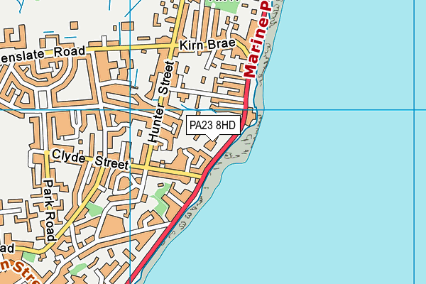 PA23 8HD map - OS VectorMap District (Ordnance Survey)