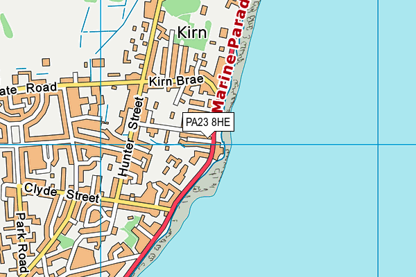 PA23 8HE map - OS VectorMap District (Ordnance Survey)