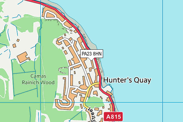 PA23 8HN map - OS VectorMap District (Ordnance Survey)