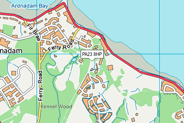 PA23 8HP map - OS VectorMap District (Ordnance Survey)
