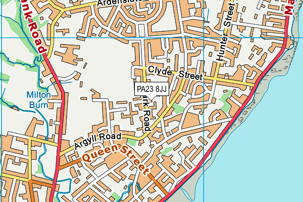 PA23 8JJ map - OS VectorMap District (Ordnance Survey)