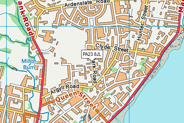 PA23 8JL map - OS VectorMap District (Ordnance Survey)