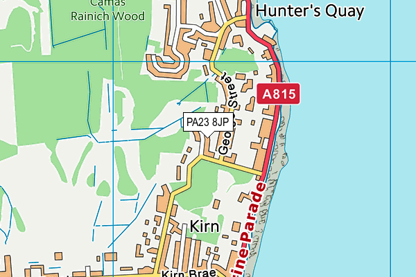 PA23 8JP map - OS VectorMap District (Ordnance Survey)