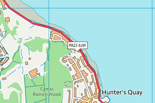 PA23 8JW map - OS VectorMap District (Ordnance Survey)