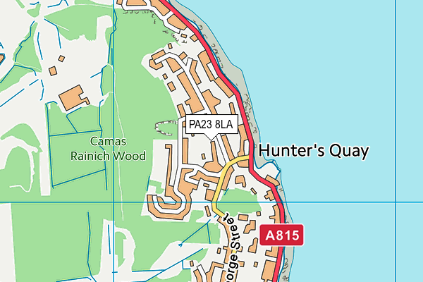 PA23 8LA map - OS VectorMap District (Ordnance Survey)
