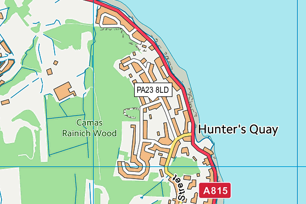PA23 8LD map - OS VectorMap District (Ordnance Survey)