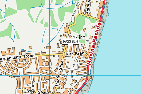 PA23 8LH map - OS VectorMap District (Ordnance Survey)