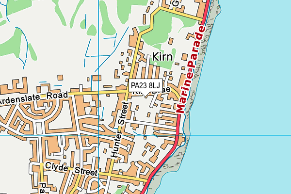 PA23 8LJ map - OS VectorMap District (Ordnance Survey)