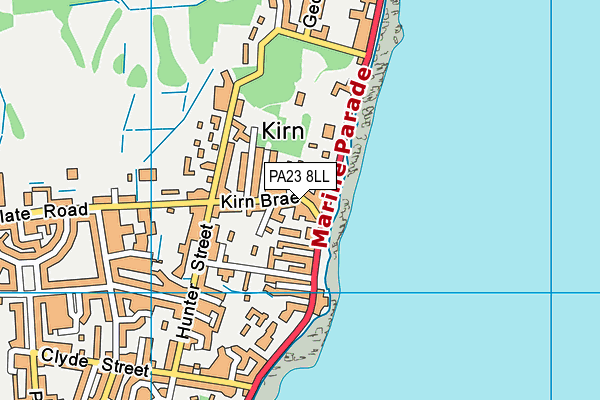 PA23 8LL map - OS VectorMap District (Ordnance Survey)