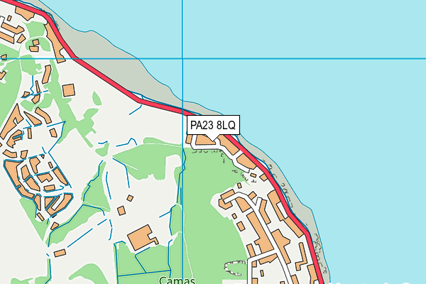 PA23 8LQ map - OS VectorMap District (Ordnance Survey)