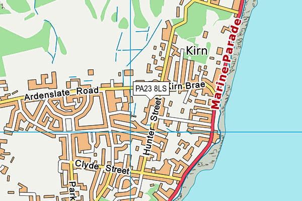 PA23 8LS map - OS VectorMap District (Ordnance Survey)
