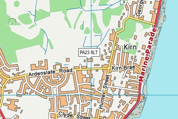 PA23 8LT map - OS VectorMap District (Ordnance Survey)