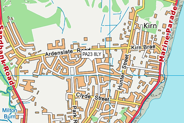 PA23 8LY map - OS VectorMap District (Ordnance Survey)