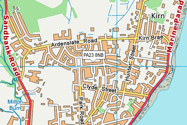 PA23 8NB map - OS VectorMap District (Ordnance Survey)
